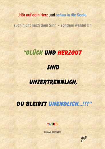 Hr auf dein Herz und schau in die Seele 2015